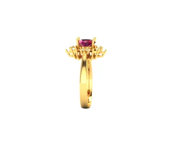 Women Ring  Render 3dm STL OBJ FBX Details 3D print model 182
