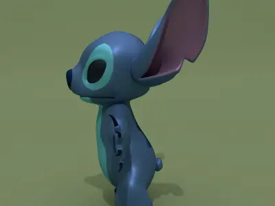 Stitch character 3D model