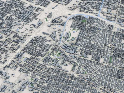 Milwaukee City Wisconsin 3D model