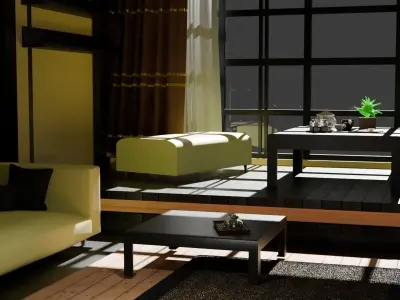 design interior room Free 3D model