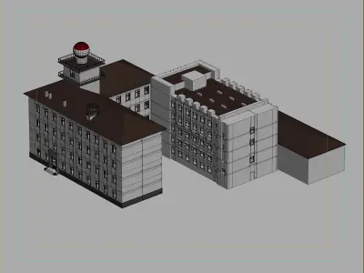 Military base command building 3D model