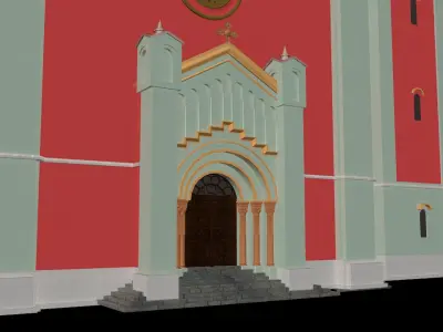 The New Evangelical Church Kezmarok Slovakia Free 3D model