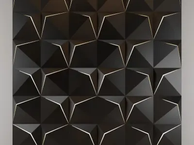 3d panel 12 Low-poly 3D model