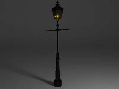 street lamp Low-poly 3D model