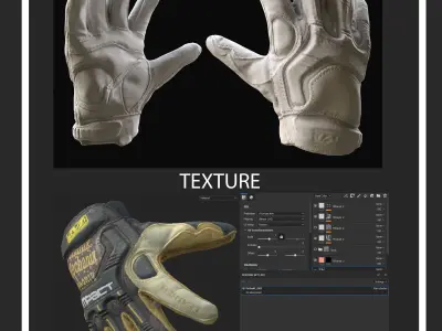 Glove gta san andreas gloves Low-poly 3D model