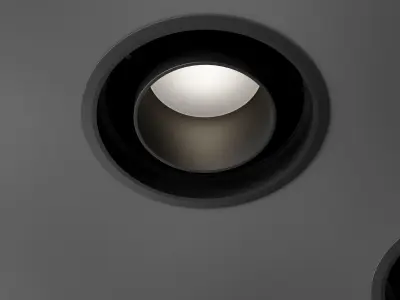 Reggiani set 3 acoustic ceiling lamp 3D model