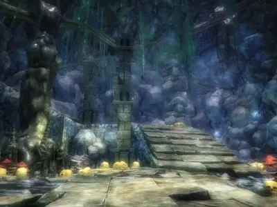 Underground caves 3D model
