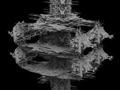 Mega Sci-Fi city Complex Station 2  3D model