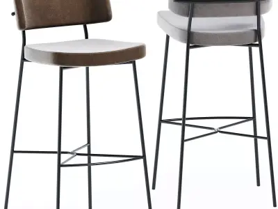 Marlen Bar Chair by TrabA 3D model