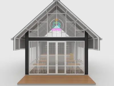 Cafe Modern 6 3D model