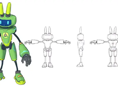 Robot 007 3D model