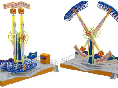 Funfair Rider 3D model