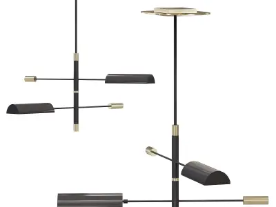 Randolph suspension lamp p4676 by Laskasas 3D model