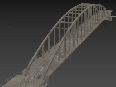 SKC - Train Bridge - Metal 3D model