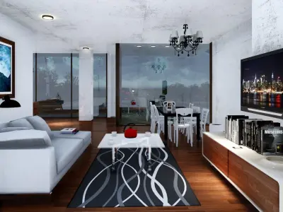 Villa 1 -Villa ONE Low-poly 3D model