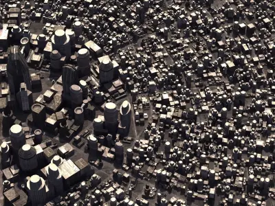 Space City 01 3D model