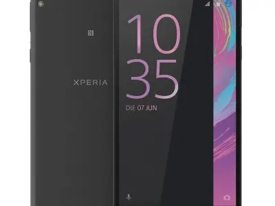 Sony Xperia E5 Black and White 3D model