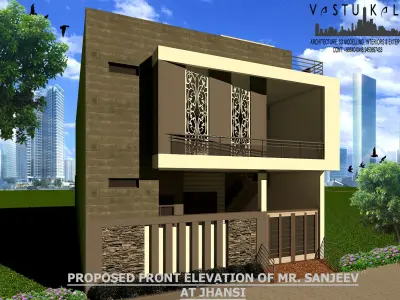 Home Front Elevation 3D model