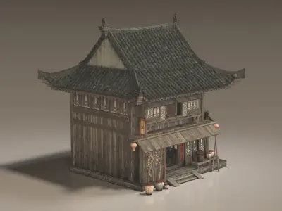 Ancient buildings 3D model