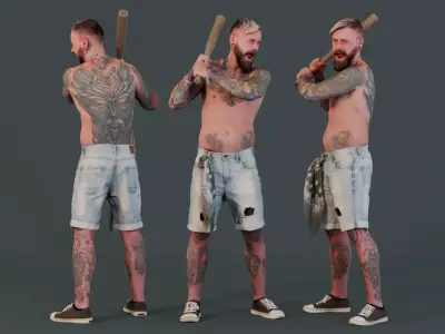 Street Baseball - Bold and Fearless 3D model