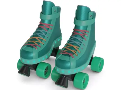 Quad Roller Skate 3D model