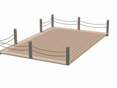 Garden Decking 3D model