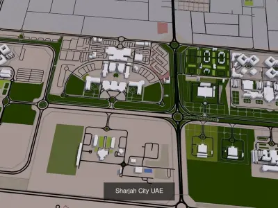 Cities of UAE Dubai  3D Model Pack