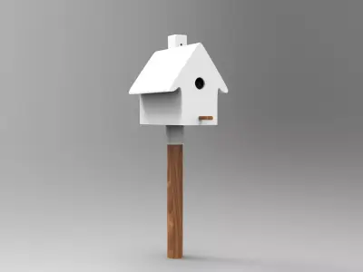 Picto Bird House Low-poly 3D model