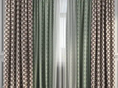 Curtain Set 215 3D model
