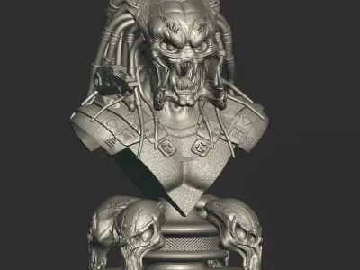 Predator Warrior Bust  3D print model