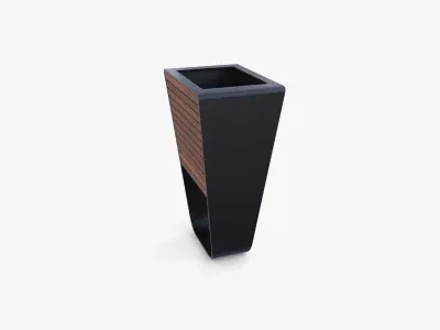 Trash can v8 3D model