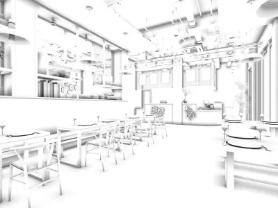 Business - Food Beverage 7-057 3D model