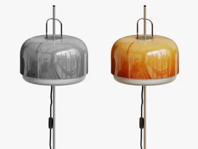 Floor lamp by Harvey Guzzini for Meblo 1970s 3D model