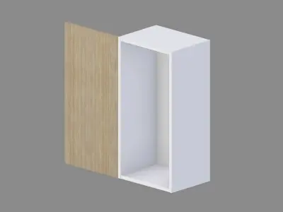 Kitchen Upper Cabinet 40 cm Low-poly 3D model