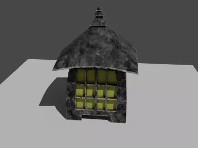 Chinese lantern  Free low-poly 3D model purchase