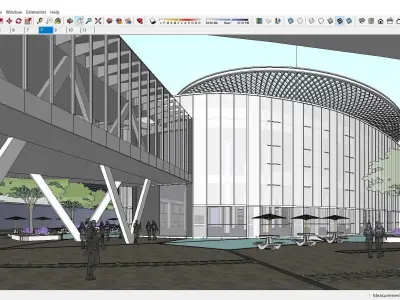 Sketchup Hotel H9 3D model