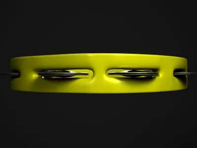 Tambourine metal ring 3D model