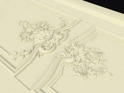 door High quality 3d models for processing on a cnc machine 3D model