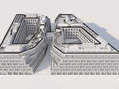 Modern Office Building 3D model shop