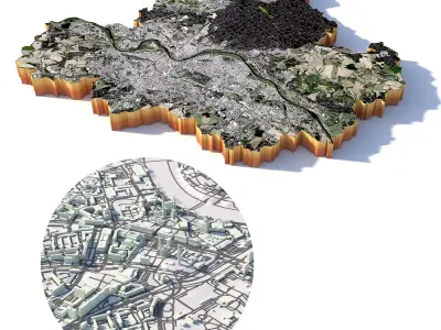 Dresden City Germany 3D model