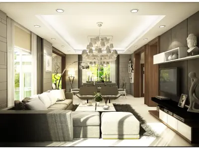 Modern classic style 3D model