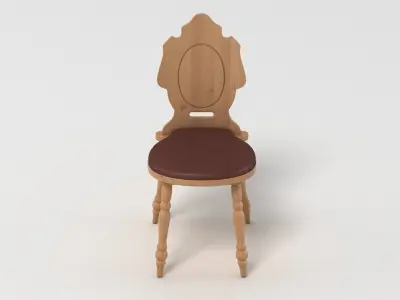 Rustic Chair 3D model