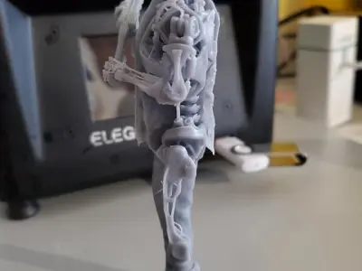 Terminator Arnold Schwarzenegger T800 Half Human Half Cyborg 3D  3D print model