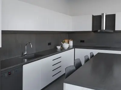 Tiny House with Pool 3D model