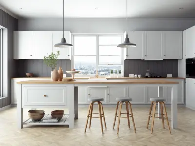Octane Cinema 4D Scene files - French Country Kitchen Interior 3D model
