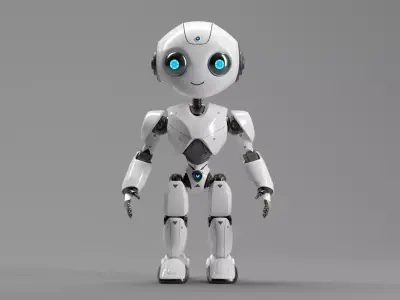 ROBOT CHARCTER Humanoid Anrdoid Robot-97 Low-poly 3D model