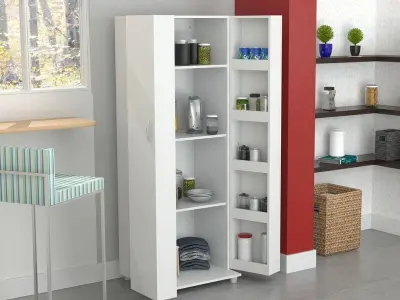 Laricina White Blairwood Kitchen Pantry 3D model
