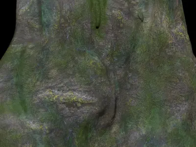 Rock Cliff V4 Low-poly 3D model