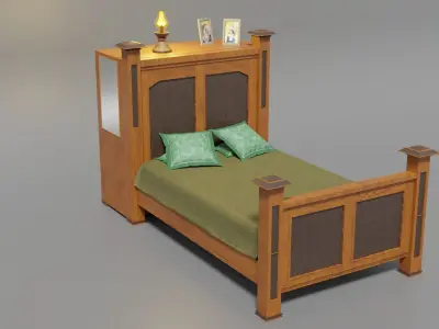 Old Style Bed 3D model