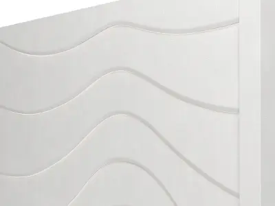 Decorativ panel wave 7 3D model 3D model